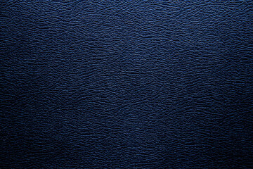 Dark blue leather texture can be use as background 