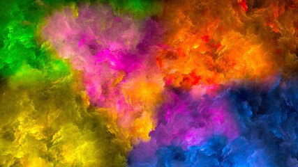 Wall Mural - abstract beautiful fantastic background with colorful clouds. used for design and creativity.
