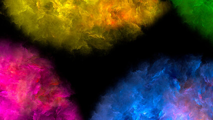 Wall Mural - abstract beautiful fantastic background with colorful clouds. used for design and creativity.