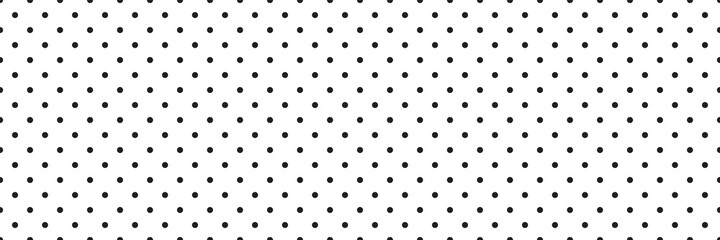Wall Mural - texture for note or notebook. black sheet paper. white mesh pattern. seamless Polka dot background. vector texture for note or notebook