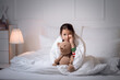 © Pixel-Shot - Little girl suffering from sleep disorder in bedroom