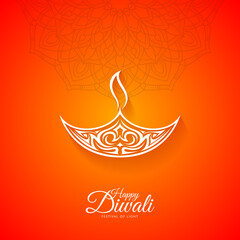 Wall Mural - Happy Diwali Festival of Light Background