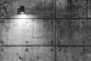 Aufkleber - Grungy concrete wall and light