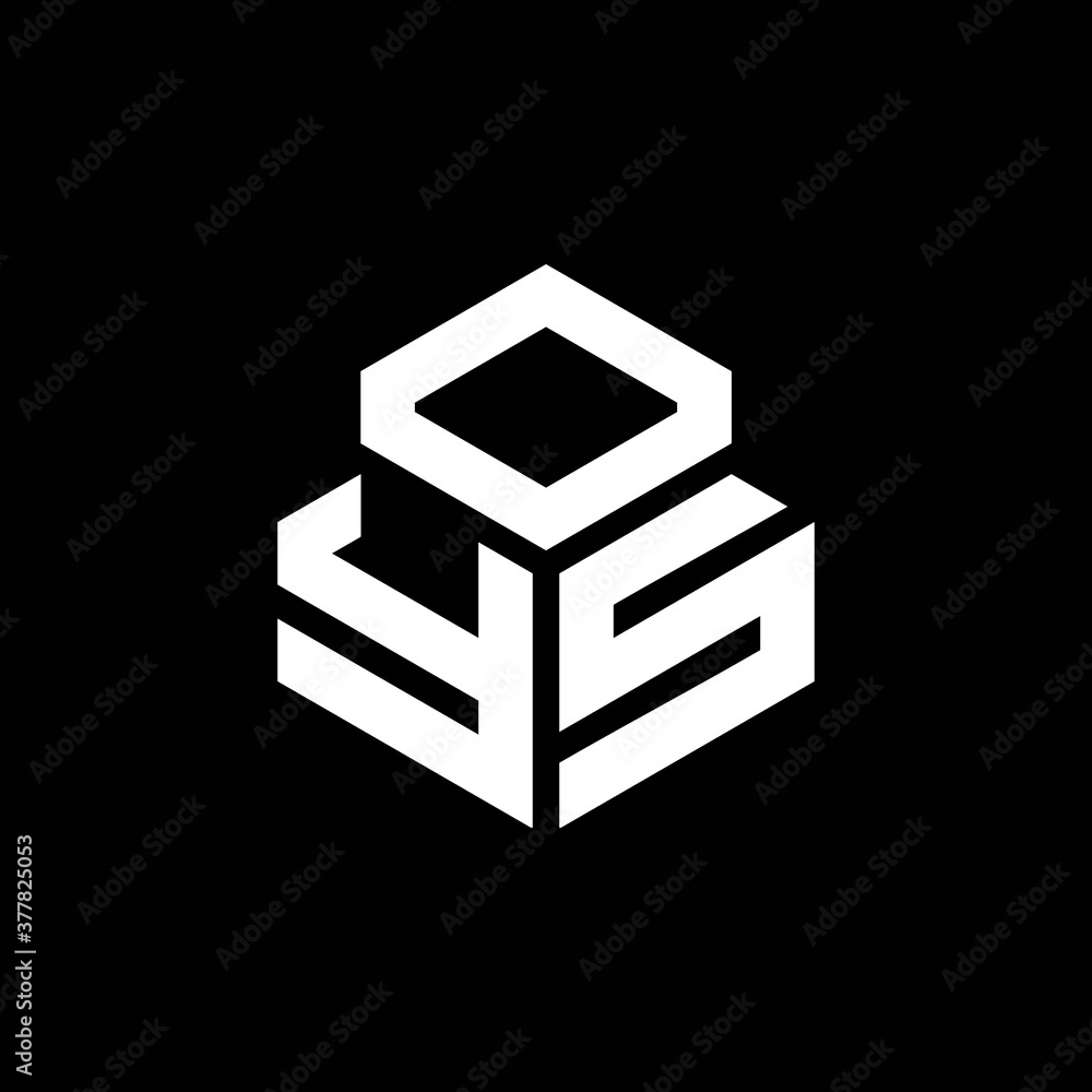YS monogram logo with 3 cube style design template Stock Vector | Adobe ...