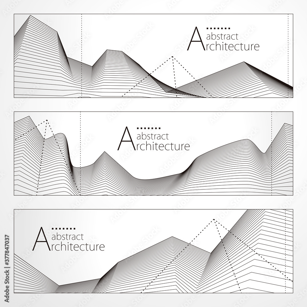 Line Buildings Abstract Graphics Architecture abstract modern building, Architecture building ...
