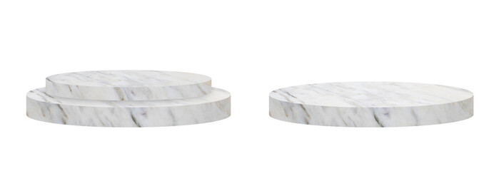 Wall Mural - marble stone stage grunge texture on white background for product showing. (clipping path)