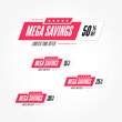 © Reservoir Dots - Mega Savings % Off Shopping Labels