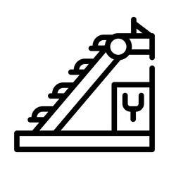 sorting line line icon vector symbol illustration