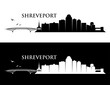 Shreveport skyline - Louisiana, United States of America, USA - vector illustration
