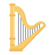 © SmashingStocks - Greek musical instrument, icon of harp vector design