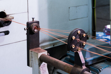 equipment for cable production at the factory