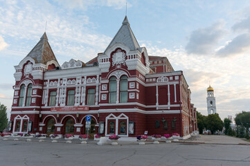 samara. building of the samara academic drama theater named after m. gorky