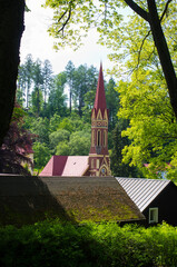 Sticker - Old church in Trutnov, Czech Republic