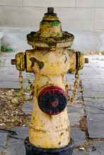 Old Fire Hydrant On The Street
