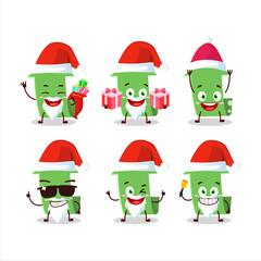 Sticker - Santa Claus emoticons with arrow up cartoon character