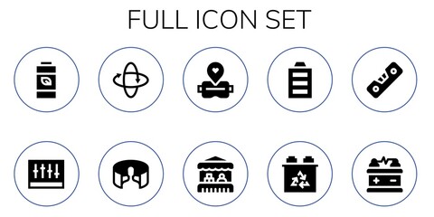 Wall Mural - full icon set