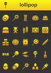 Sticker - lollipop icon set