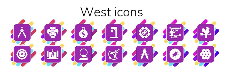 Poster - west icon set