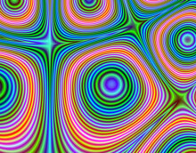 Illustration Of Psychedelic Ornamental Textured Background