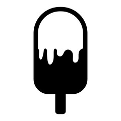 Sticker - 
Popsicle icon style, vector of summer dessert 
