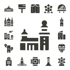 Canvas Print - cityscape icon set