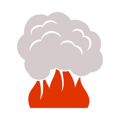 Poster - Fire And Smoke Icon