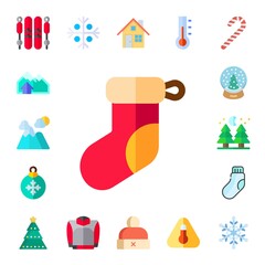 Poster - winter icon set