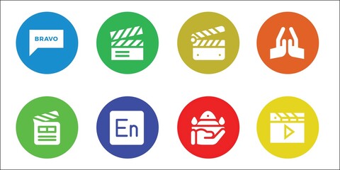 Poster - clap icon set