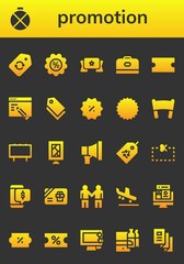 Poster - promotion icon set