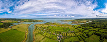 Aerial Panoramic View Of Newtown Of Isle Of Wight