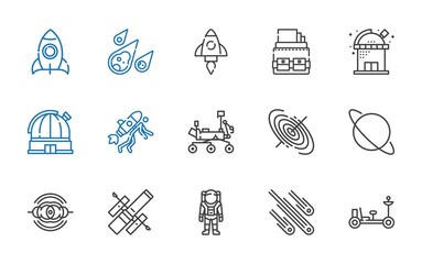 Wall Mural - rocket icons set