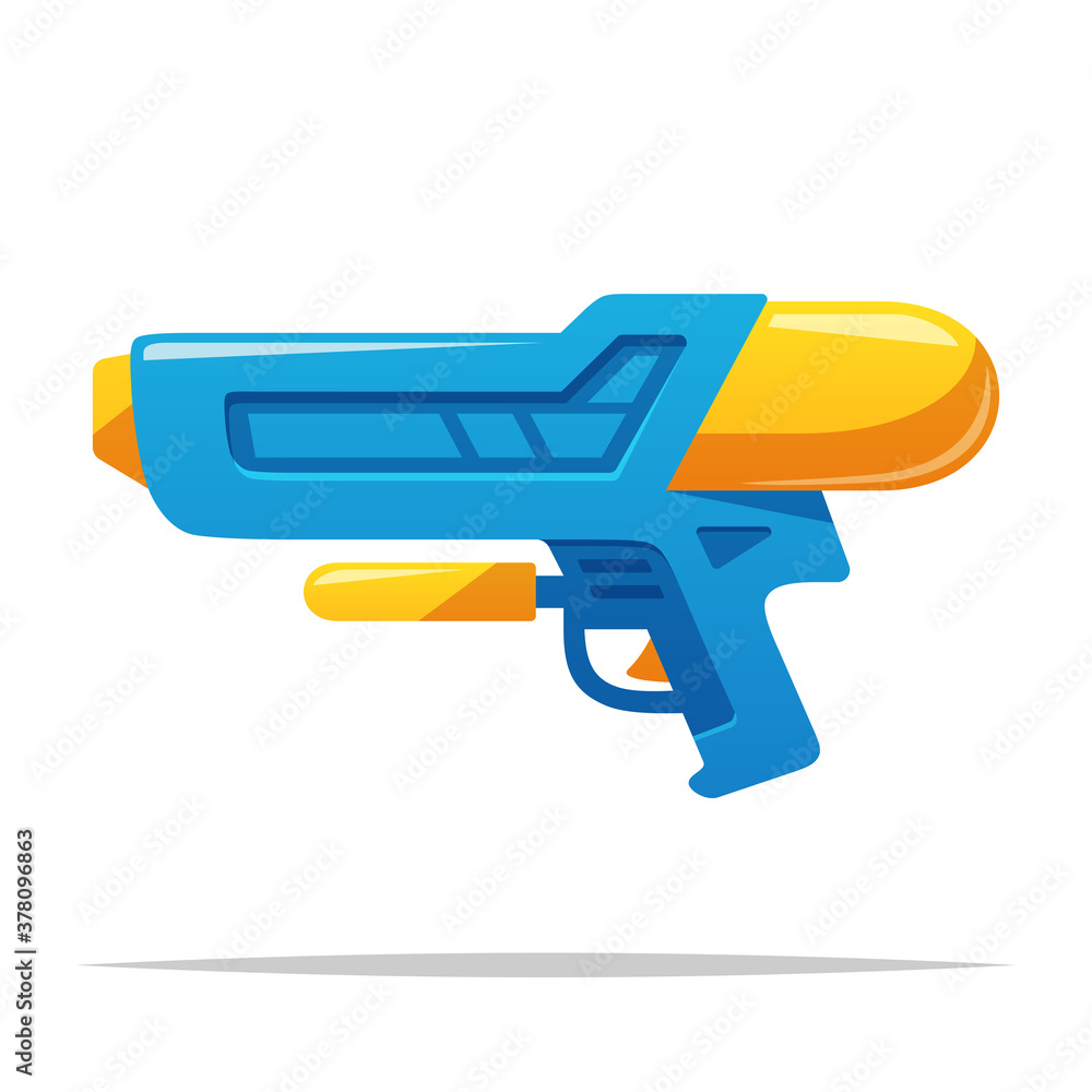 Water gun toy vector isolated illustration Stock Vector | Adobe Stock