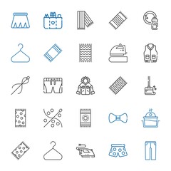 Sticker - cloth icons set