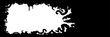 Monsters silhouettes frame / Horizontal frame with monsters parts, tentacles, jaws, teeth, tails