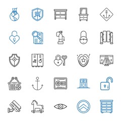 Sticker - secure icons set