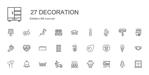 Canvas Print - decoration icons set