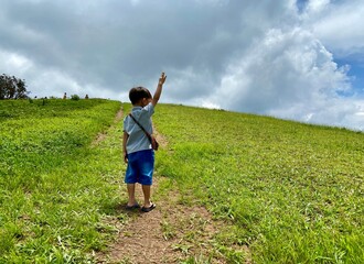 child in the field