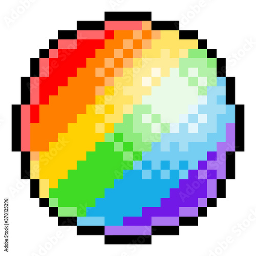 A rainbow ball eight bit re...