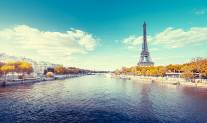Fototapete - Eiffel tower in Paris. France