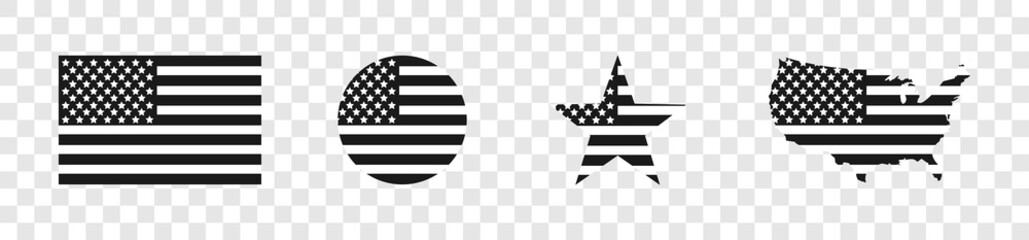 Wall Mural - usa. american flag with usa map and stars. america. usa flag. vector illustration
