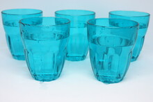 Water In Blue Glasses