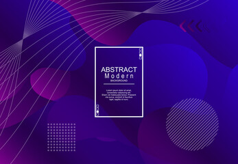 modern abstract background landing page design with liquid shape style