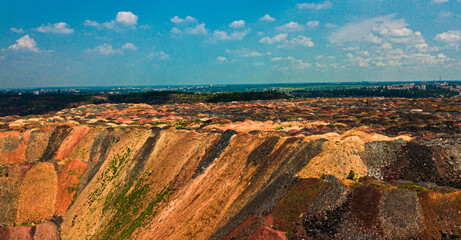 Iron ore quarry open pit mining of iron ore is huge.