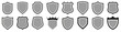 © alvaroc - Shield icons set. Protect shield vector