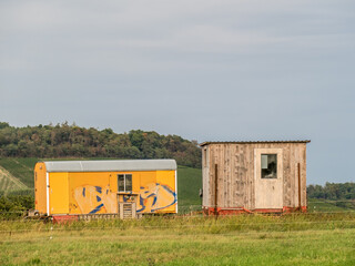 Wall Mural - Bauwagen als Hütte genutzt