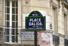 The Street Sign Of Dalida Place