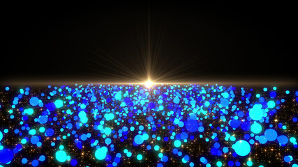 Wall Mural - Space Stars Galaxy milky way road future illumination 3D illustration background.