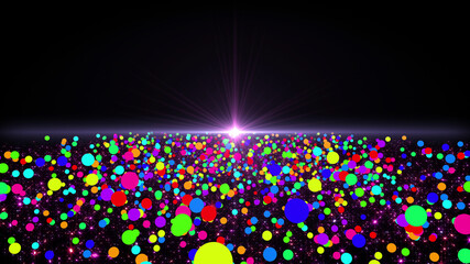 Wall Mural - Space Stars Galaxy milky way road future illumination 3D illustration background.