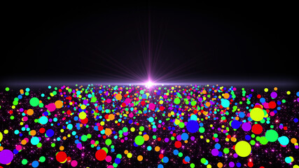 Wall Mural - Space Stars Galaxy milky way road future illumination 3D illustration background.
