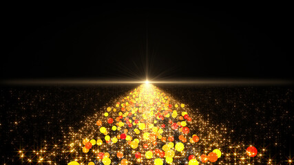 Wall Mural - Space Stars Galaxy milky way road future illumination 3D illustration background.